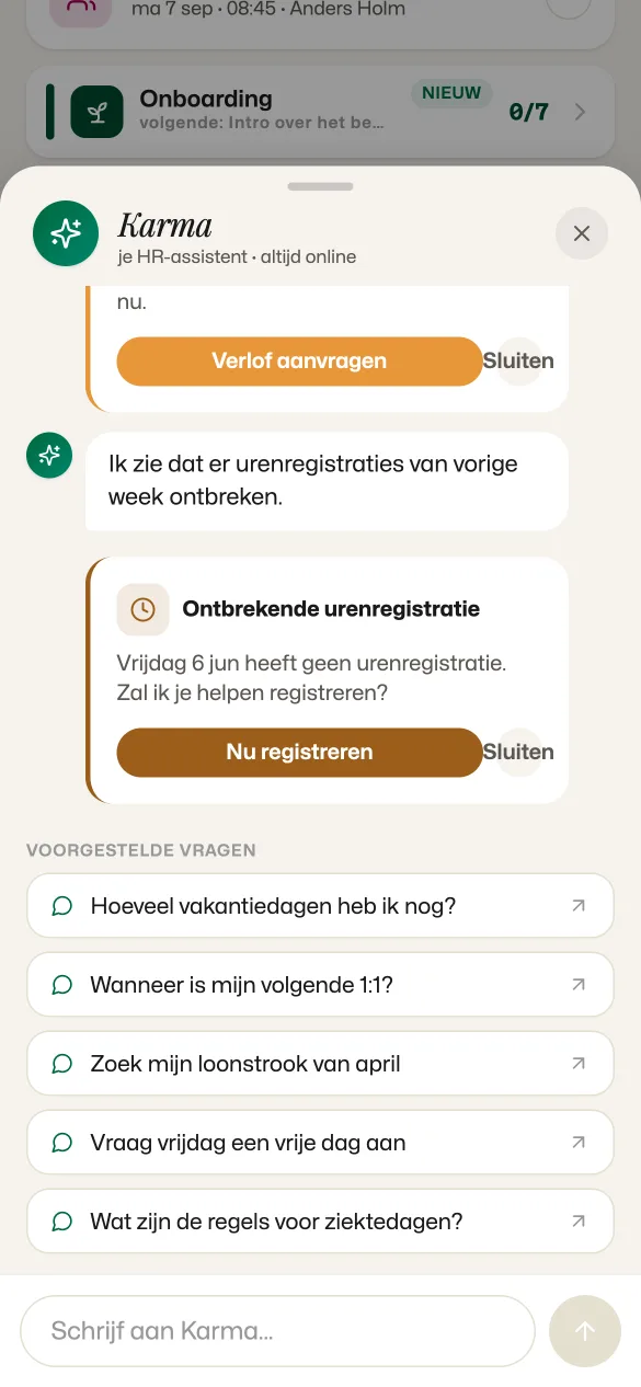 Karma op mobiel