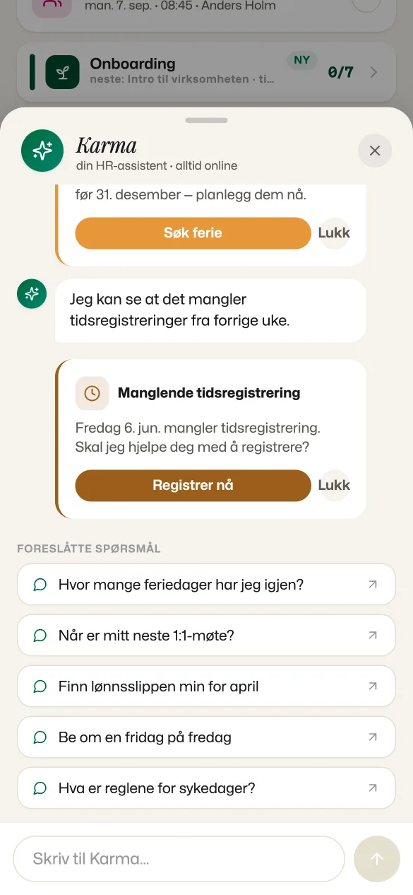 Karma på mobil