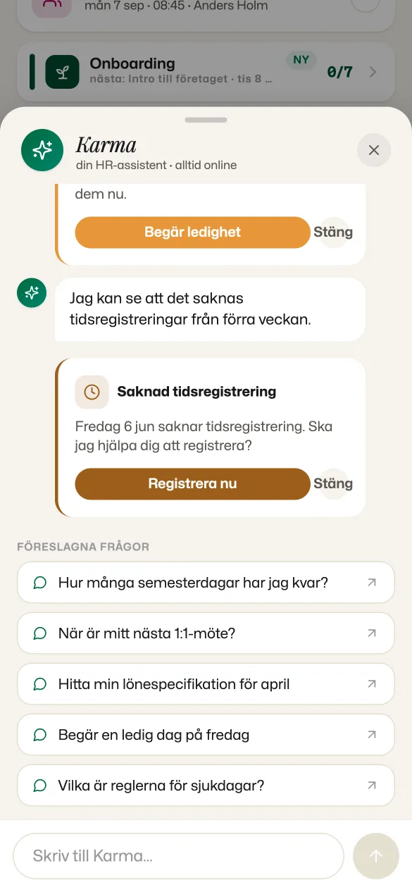 Karma i mobilen